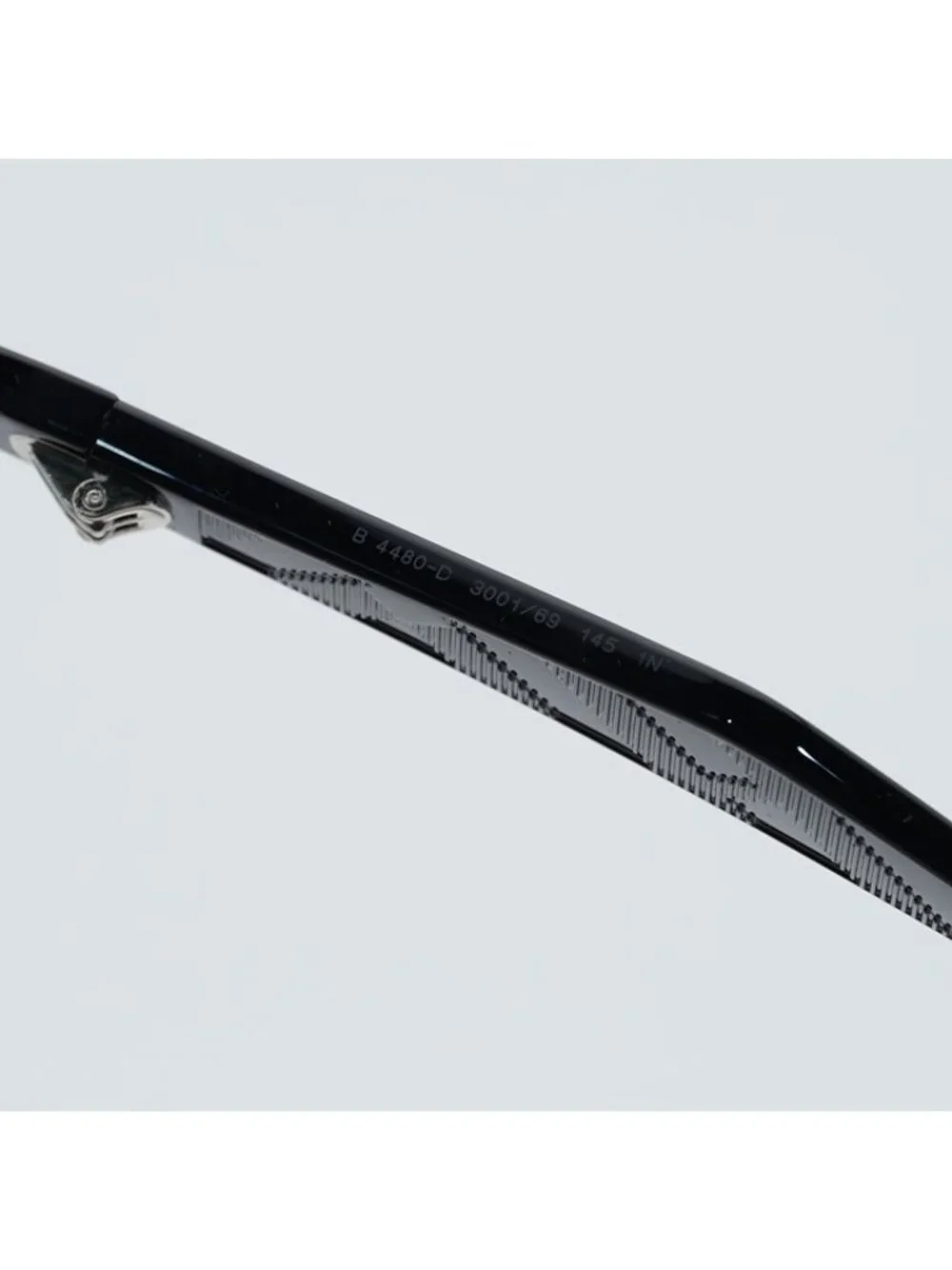 Burberry BE4480D 300169 Sunglasses Black Square Frame, Light Gray Lenses - Picture 9 of 12